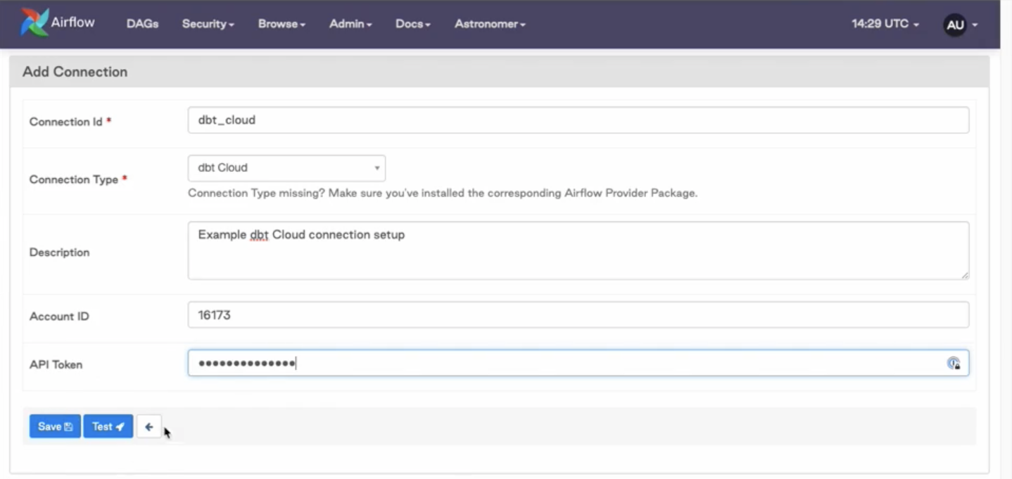 Тип подключения