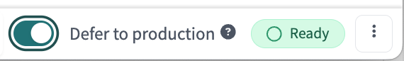Переключатель defer to prod в IDE Переключатель defer to prod в IDE