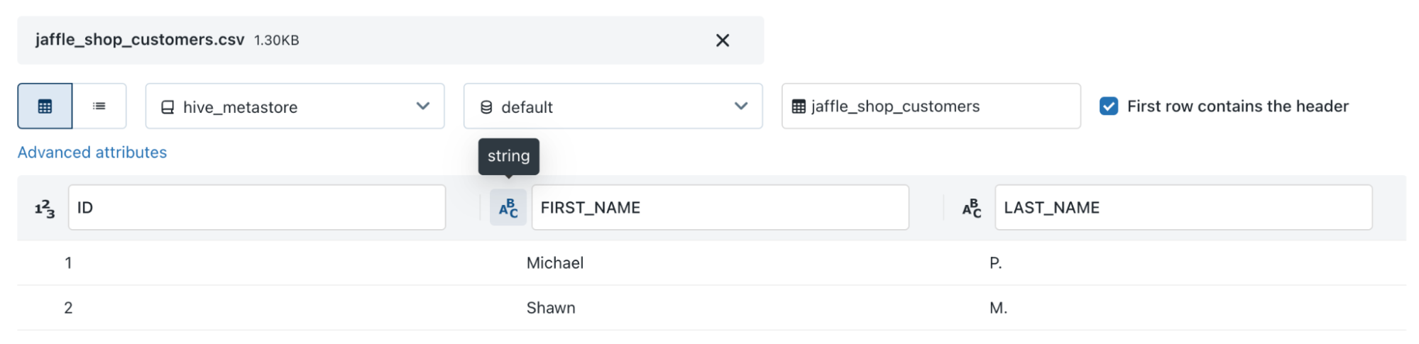 Загрузка клиентов jaffle shop Загрузка клиентов jaffle shop