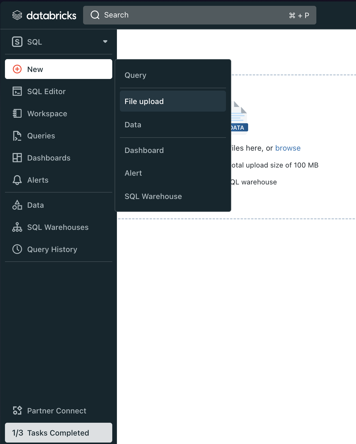Новая загрузка файла с использованием Databricks SQL Новая загрузка файла с использованием Databricks SQL