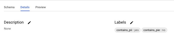 Просмотр labels в консоли BigQuery Просмотр labels в консоли BigQuery