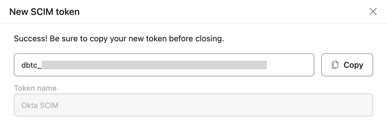 Скопируйте токен и сохраните его. Скопируйте токен и сохраните его.