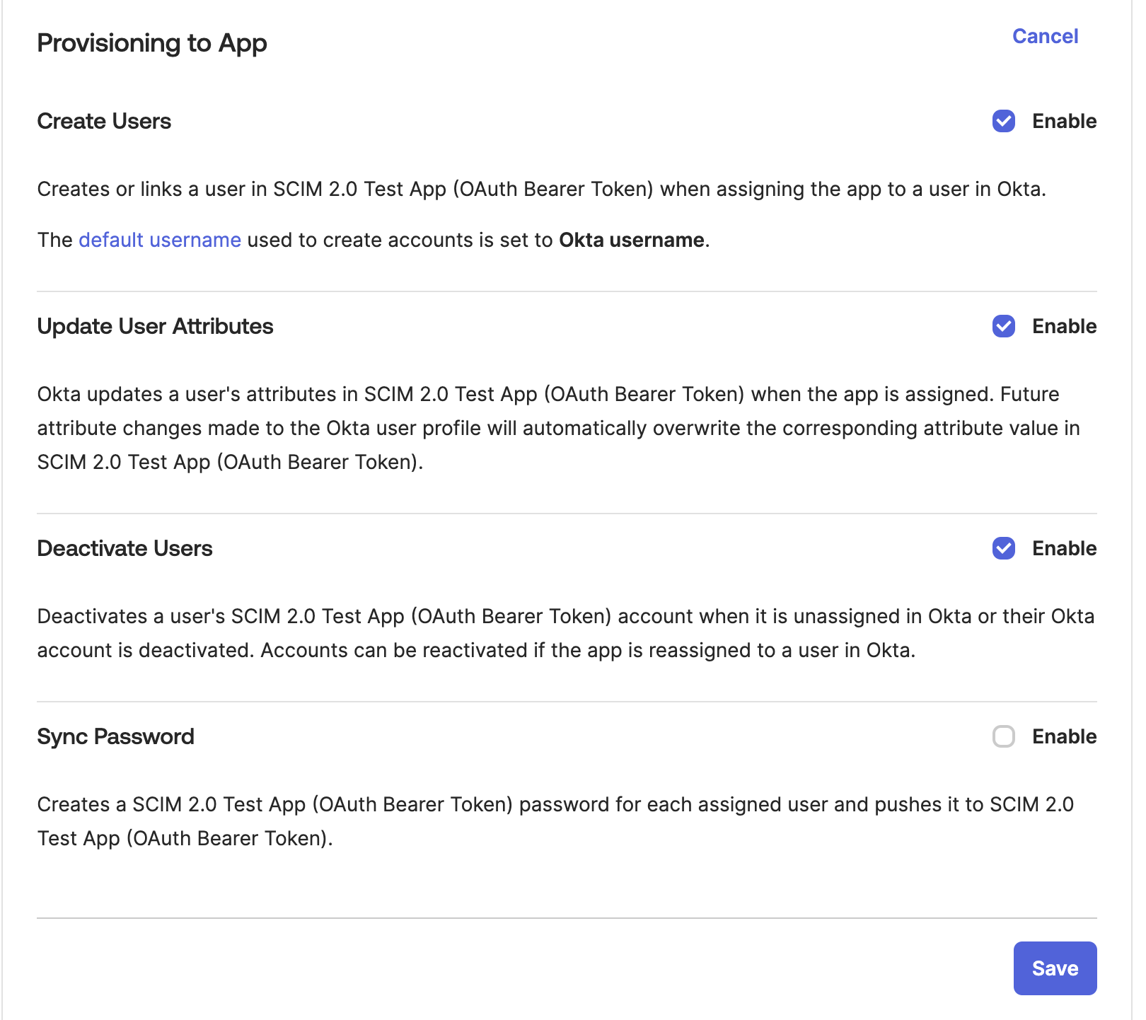 Убедитесь, что пользователи корректно провижинятся с этими настройками. Убедитесь, что пользователи корректно провижинятся с этими настройками.
