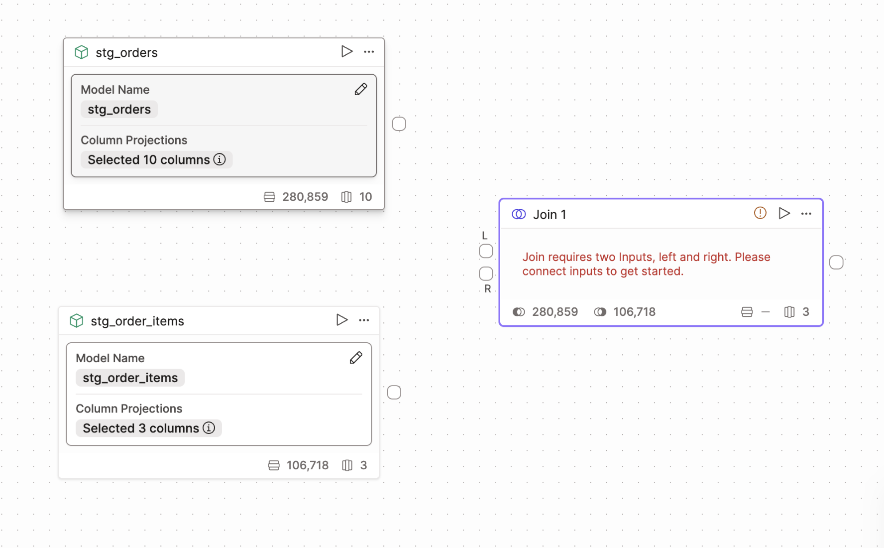 Join, не подключённый к моделям. Join, не подключённый к моделям.