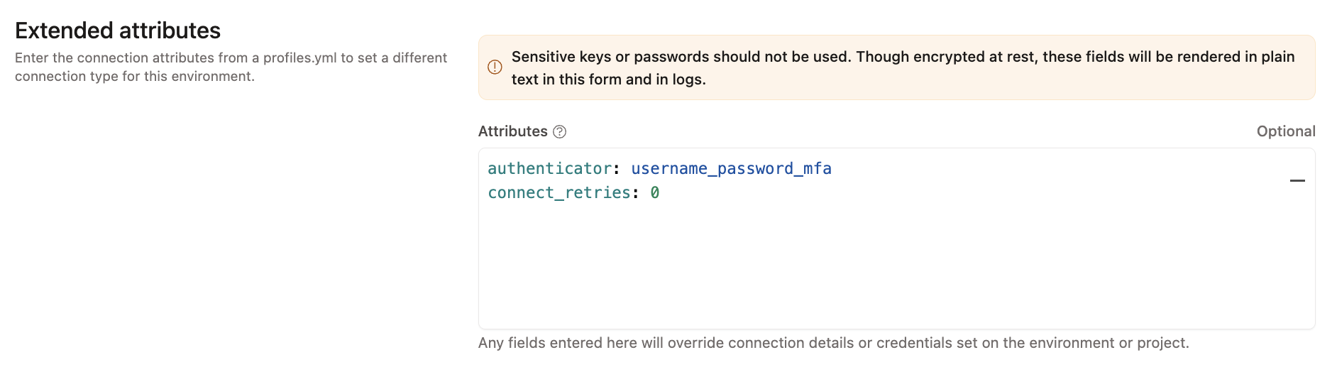 Настройте имя пользователя и пароль MFA, а также connect_retries в настройках среды разработки.