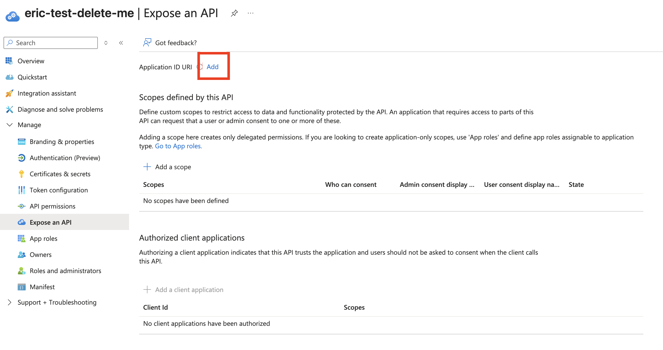 Создание resource server в Entra ID. Создание resource server в Entra ID.