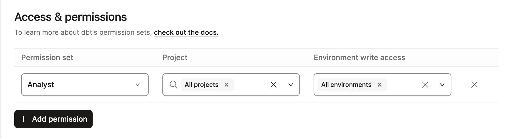 Пользователи, которым назначен доступ на запись к среде, смогут редактировать настройки среды.