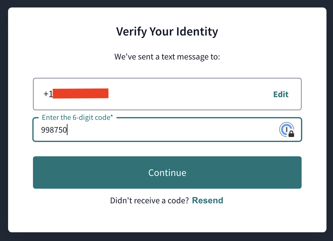 Введите 6-значный код. Введите 6-значный код.