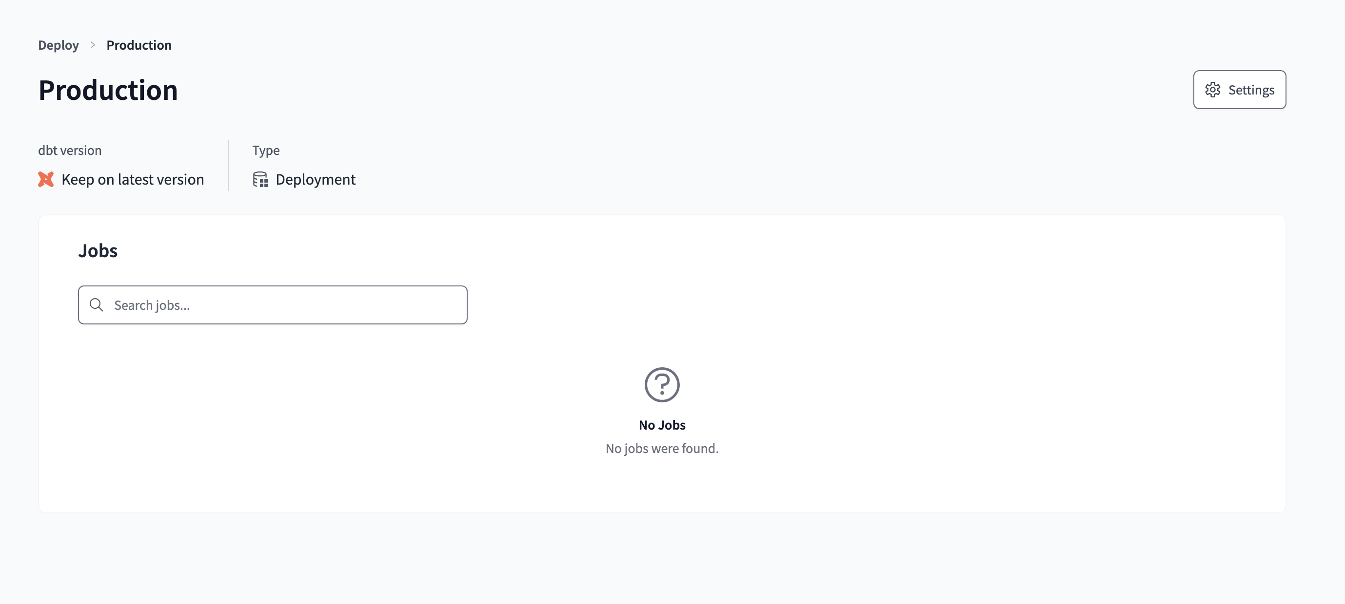 Страница jobs с доступом только для чтения и невидимой кнопкой 'Create job'. Страница jobs с доступом только для чтения и невидимой кнопкой 'Create job'.