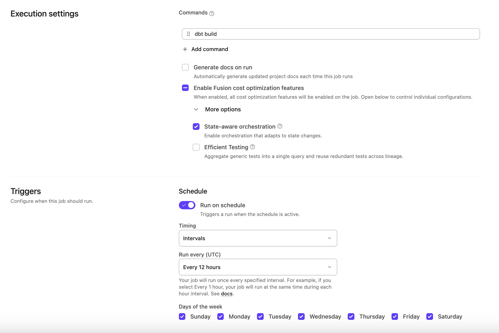 Пример Triggers на странице Deploy Job Пример Triggers на странице Deploy Job