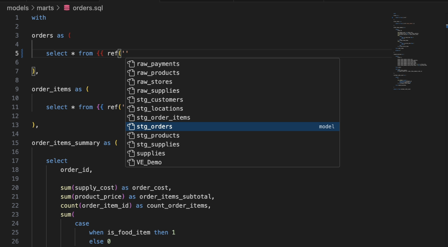 Автодополнение имени модели. Автодополнение имени модели.