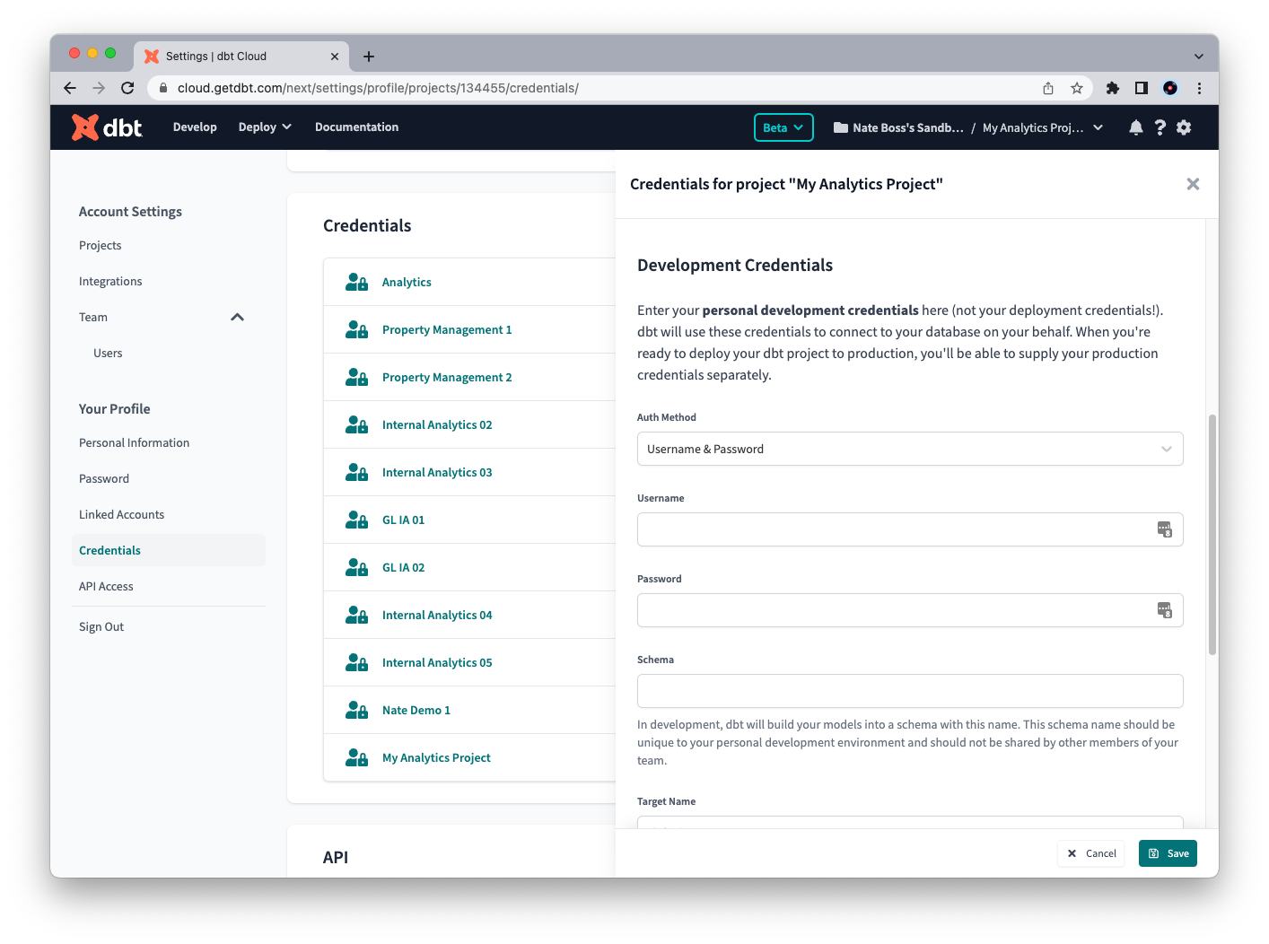 Настройка учетных данных разработчика в вашем профиле. Настройка учетных данных разработчика в вашем профиле.