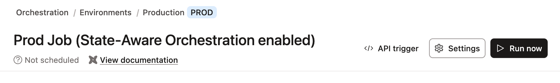 Используйте кнопку Run now, чтобы запустить первый SAO-запуск.