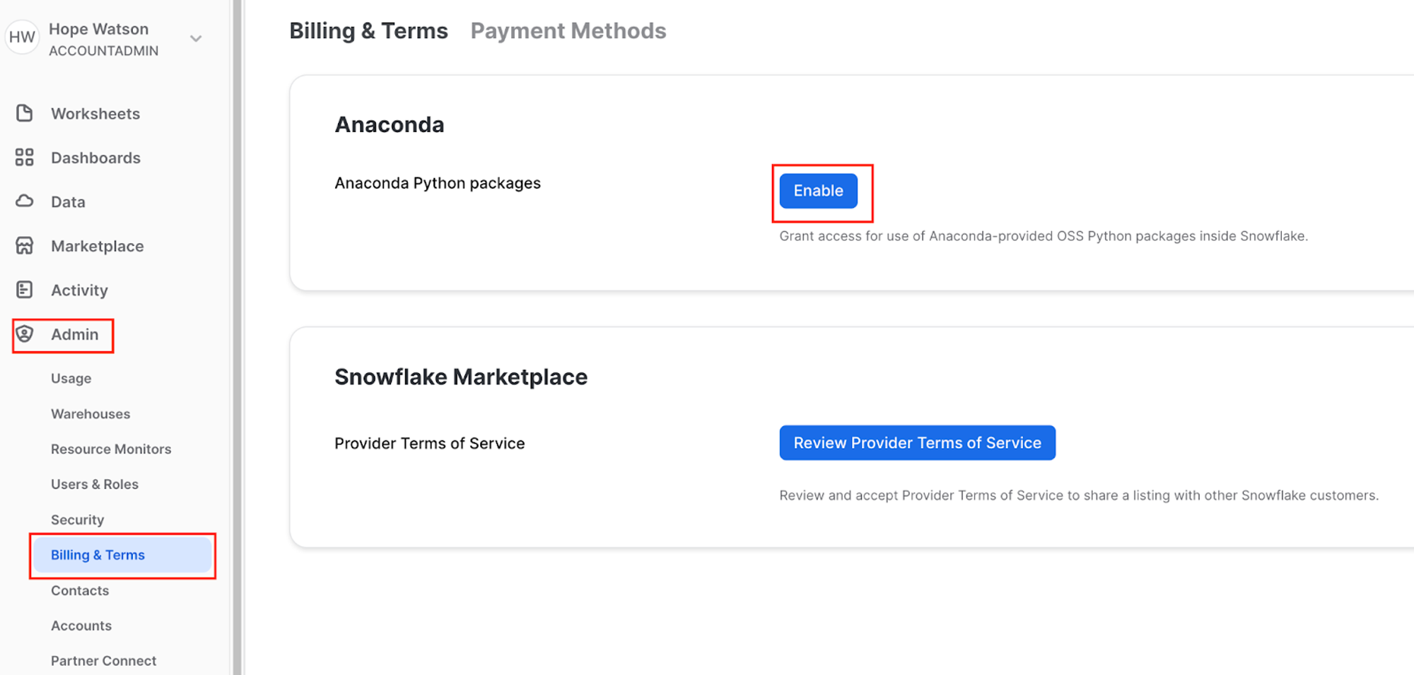 Включить Anaconda Включить Anaconda